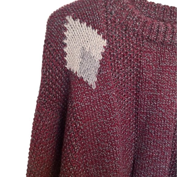 Handmade Chunky Knit Nordic Icelandic Pullover Sweater Extra Large - Picture 3 of 4